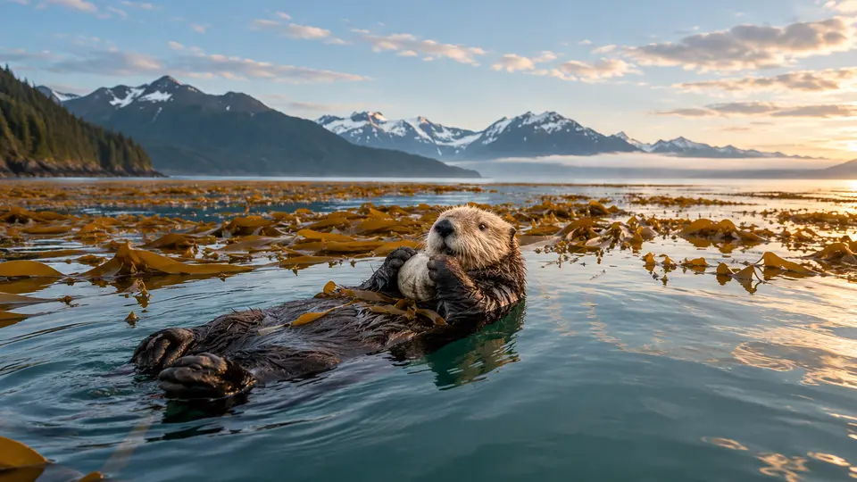 AI-generated illustration of Sea Otter