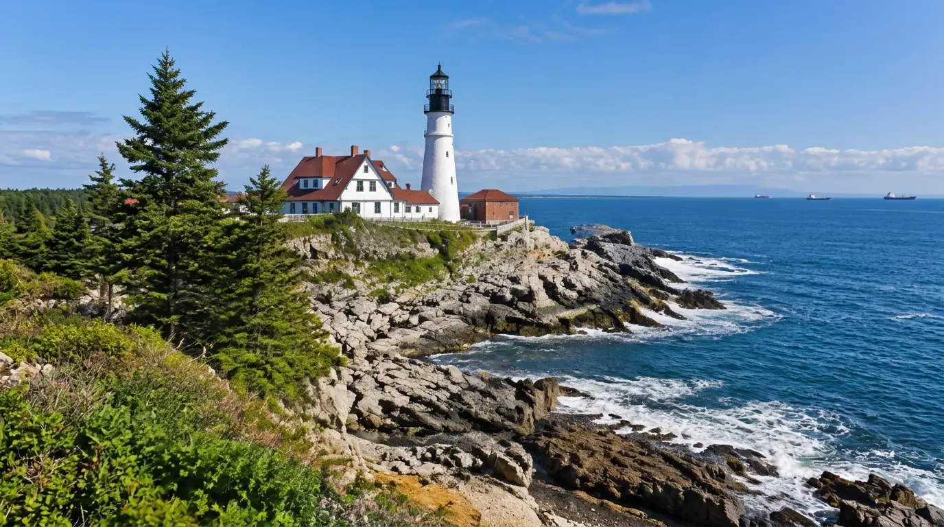 Small-ship adventure cruise scenery in New England