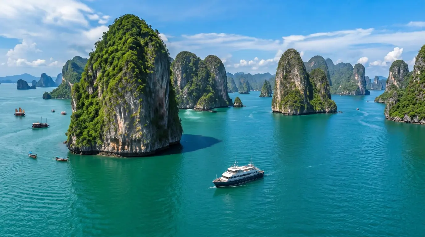 Small-ship adventure cruise scenery in Thailand
