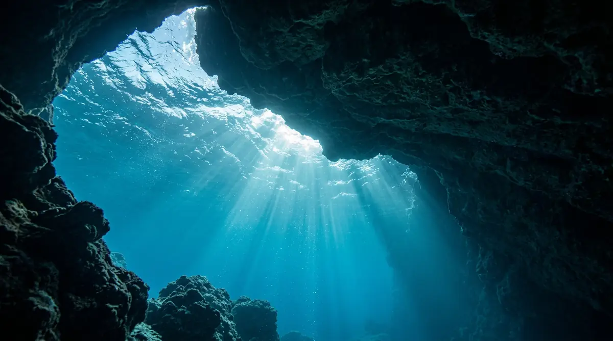 Cave diving