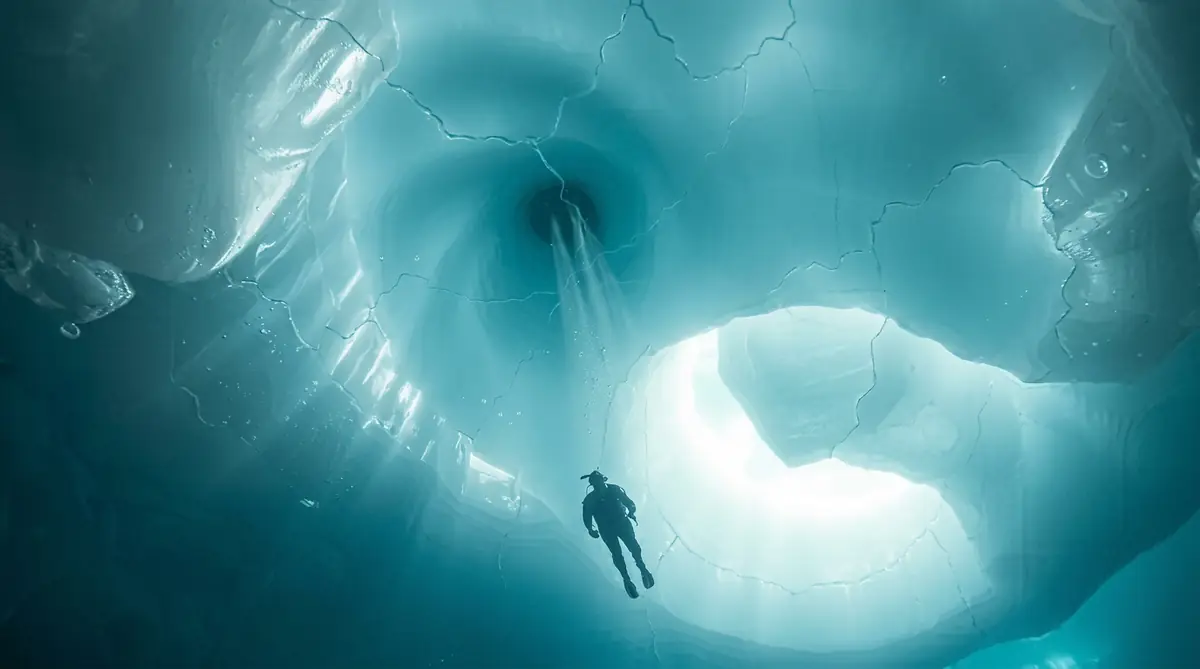 Buceo bajo hielo
